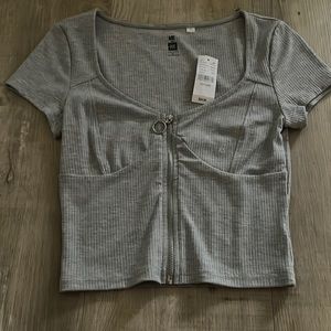 Pacsun Grey Crop top (Size XS)